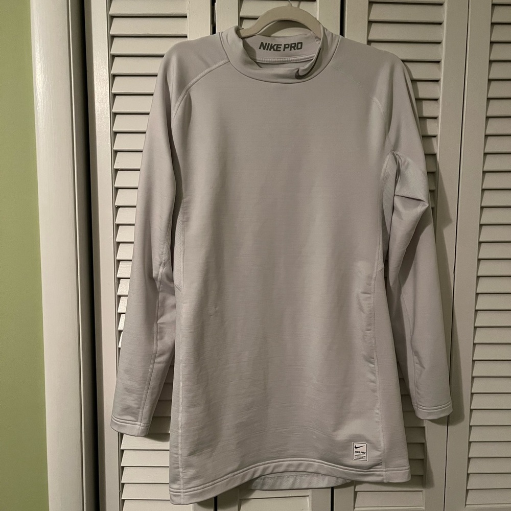 Nike Pro Dri-Fit Compression Warm Mock Neck Long Sleeve Shirt Size XXL